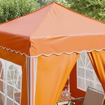 vidaXL Tente de fête pop-up 195 x 195 x 245 cm Orange Tissu Oxford