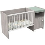Lit bébé combiné - 120 x 60 cm - Evolutif en 90 x 190 cm