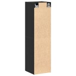 vidaXL Meuble TV en Chêne Noir  dimensions 30 5 x 30 x 110 cm  fabriqué en bois d'ingénierie
