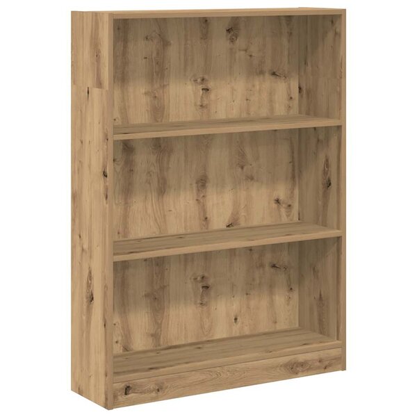 vidaXL Bibliothèque chêne artisanal 80x24x109 cm bois d'ingénierie