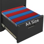 vidaXL Classeur Anthracite 46x62x72 5 cm Acier