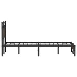 vidaXL Cadre de lit sans matelas chêne marron 120x190 cm