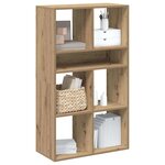 vidaXL Bibliothèque chêne artisanal 66x31x112 cm bois d'ingénierie