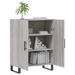vidaXL Buffet sonoma gris 69 5x34x90 cm bois d'ingénierie
