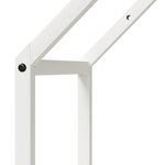 vidaXL Portant de bois chauffage blanc 40x25x90 cm