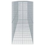 vidaXL Panier gabion avec couvercle 800x100x200 cm fer galvanisé