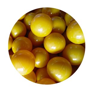 Lot de 50 balles - jaune moutarde