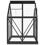 vidaXL Serre en verre Anthracite 155x103x191 cm Aluminium