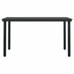 vidaXL Ensemble à manger jardin coussins 5Pièces marron poly rotin verre