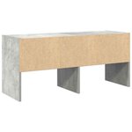 vidaXL Étagère à chaussures empilable gris béton 89 5x30x40 cm