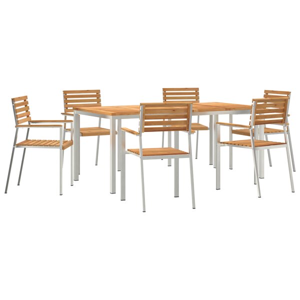 vidaXL Ensemble de salle à manger pour jardin 7 Pièces