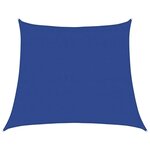 vidaXL Voile d'ombrage 160 g/m² trapèze bleu 4/5x4 m PEHD