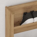 vidaXL Armoire à chaussures murale chêne artisanal bois d'ingénierie