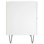 vidaXL Tables de chevet 2 Pièces blanc 40x35x47 5 cm bois d’ingénierie