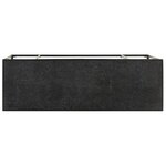 Vidaxl table console noir 110x35x76 cm bois d'acacia et de manguier