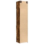vidaXL Armoire de rangement mince chêne fumé 50x42 5x225 cm