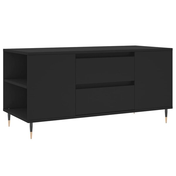 vidaXL Table basse noir 102x44 5x50 cm bois d'ingénierie