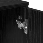 vidaXL Haut Armoire 2 Pièces Chêne noir 60 x 31 x 70 cm Bois d'ingénierie