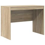 vidaXL Bureau avec rangement 2 Pièces Chêne Sonoma 100 x 50 x 76 cm