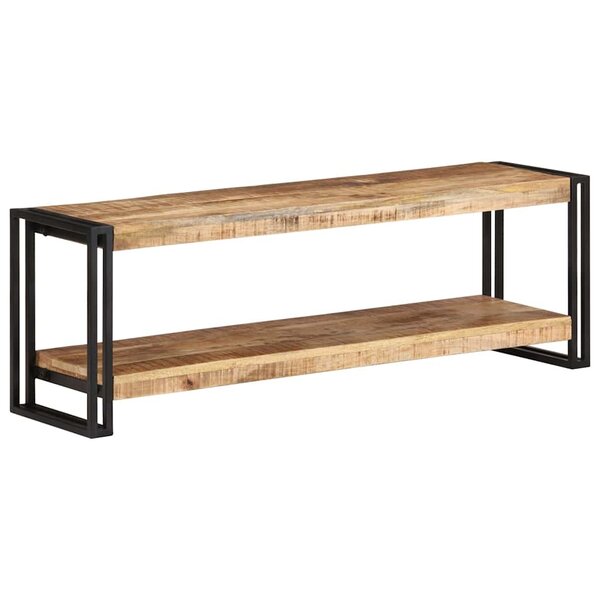 vidaXL Meuble TV 120x30x40 cm Bois de manguier brut