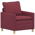 vidaXL Canapé Bordeaux 76 x 81 x 87 5 cm Tissu