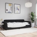 vidaXL Lit de repos noir 80x200 cm velours