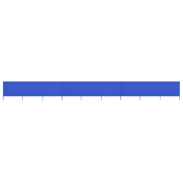 vidaXL Paravent 9 panneaux Tissu 1200 x 80 cm Bleu azuré