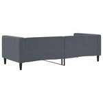 vidaXL Lit de repos gris foncé 90x190 cm velours