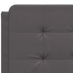 vidaXL Coussin de tête de lit Zadar gris 140 cm similicuir