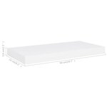 vidaXL Étagère murale flottante blanc 50x23x3 8 cm MDF