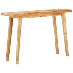 vidaXL Table à dîner Naturel 100 x 35 x 75 cm Bois de mangue massif
