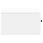 vidaXL Table d'appoint murale Blanc brillant 59 x 34 5 x 17 cm