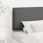vidaXL Tête de lit capitonnée Blanc et gris clair 80 cm Pin massif