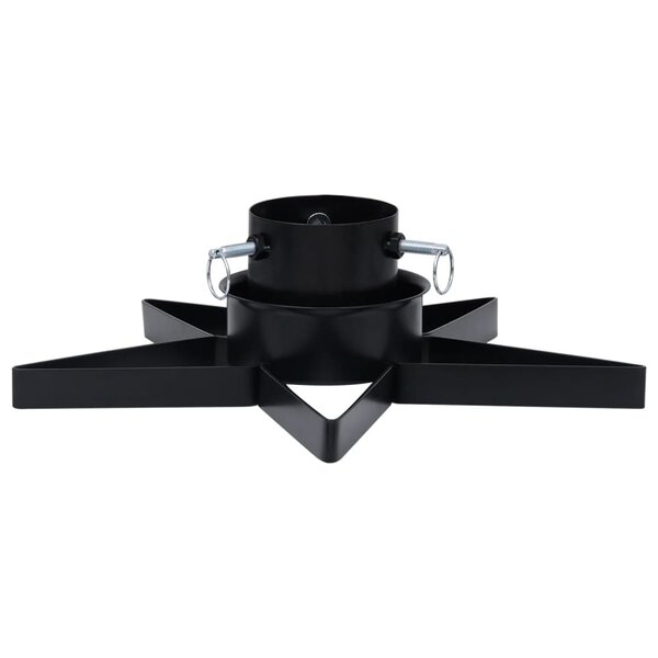 vidaXL Support de sapin de Noël Noir 47x47x13 5 cm