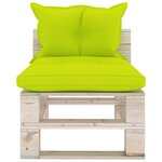 Vidaxl salon de jardin palette avec coussins 6 pièces bois de pin