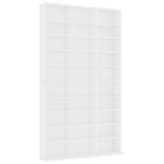 vidaXL Armoire à CD Blanc 102x16x177 5 cm Bois d'ingénierie