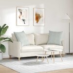 vidaXL Coussins de canapé 2 Pièces Gris clair 80 x 80 cm