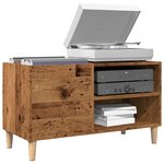 vidaXL Armoire à disques vieux bois 84 5x38x48 cm bois d'ingénierie