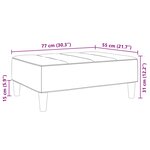 vidaXL Repose-pied noir 77x55x31 cm velours
