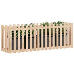vidaXL Lit surélevé de jardin design de clôture 200x50x70cm pin massif