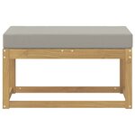 vidaXL Banc de Jardin Blanc 80 x 43 x 45 cm Bois d'Acacia Massif