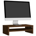 vidaXL Support de moniteur Chêne marron 42x24x13 cm Bois d'ingénierie