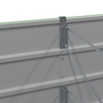 vidaXL Jardinière Vert 400 x 80 x 45 cm Acier