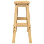 vidaXL Tabouret de bar 2 pc Cire de Miel 44 x 30 x 63 cm Pin massif