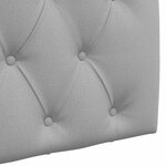 vidaXL Tête de lit suspendue Avec lumière LED Gris nuage Tissu