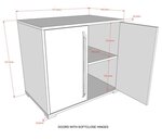Commode SAM 2 portes - Pour lit mi-hauteur
