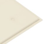 vidaXL Banc de jardin avec coussin 135 cm Bois d'acacia massif