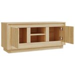 vidaXL Meuble TV chêne sonoma 102x35x45 cm bois d'ingénierie