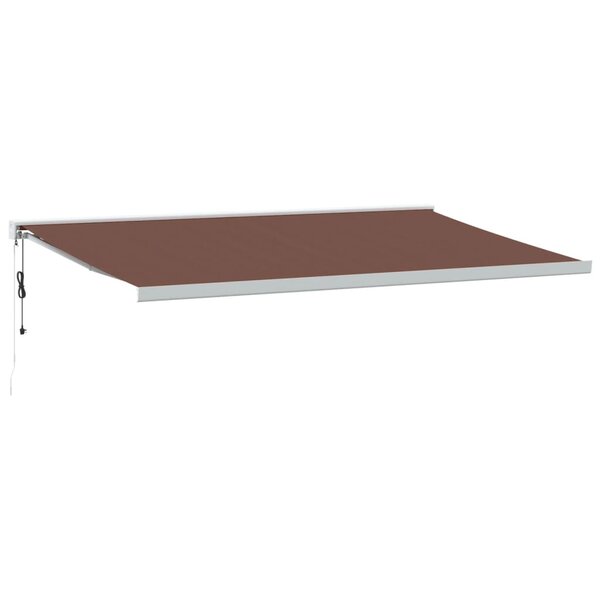 vidaXL Auvent rétractable automatique marron 500x300 cm