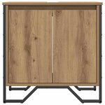 vidaXL Cabinet de Lavabo avec stockage Chêne artisanal 60 x 35 x 60 cm